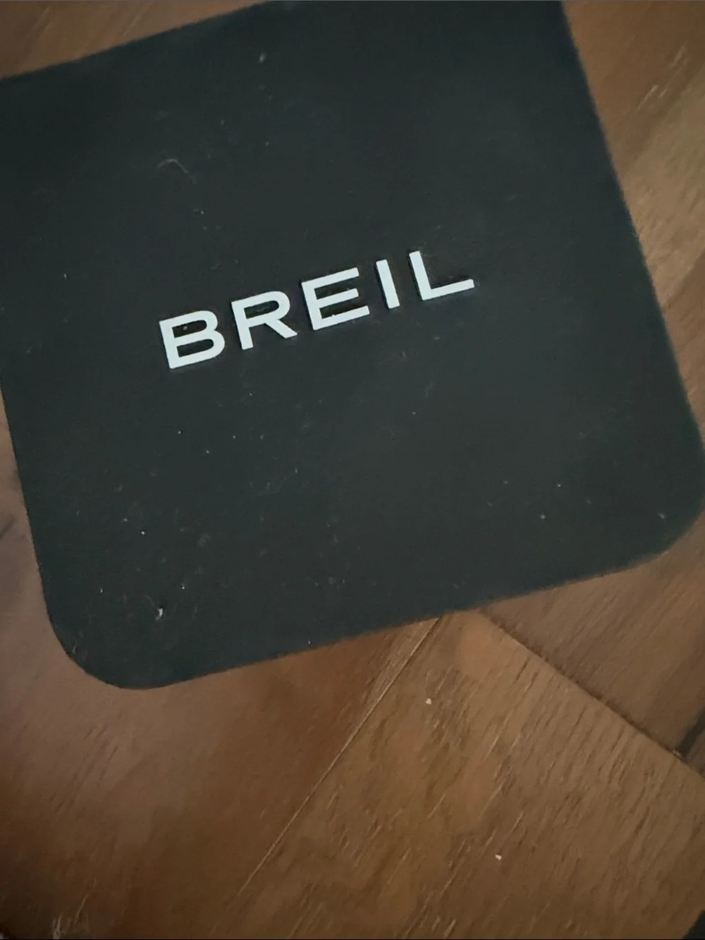BREIL White Leather Strap Watch with Rose Gold Case